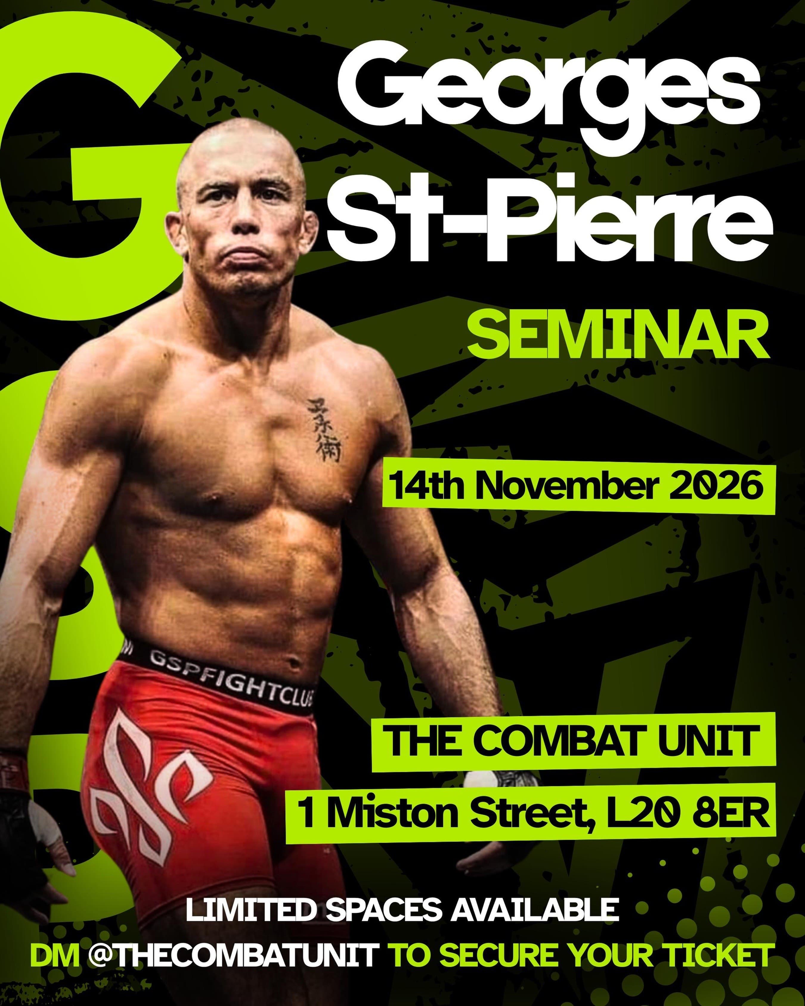Georges St-Pierre seminar (Combat Unit)