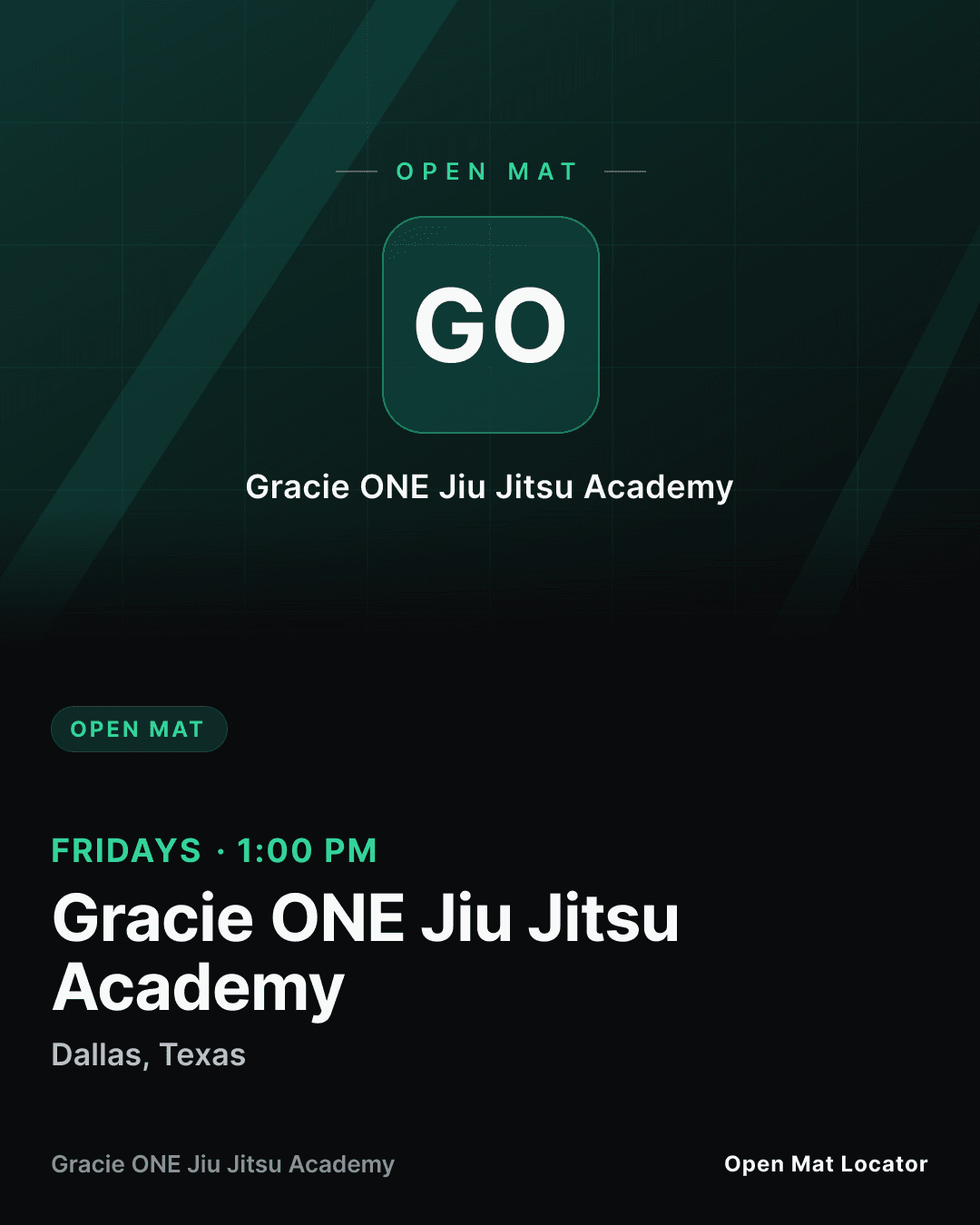 Gracie ONE Jiu Jitsu Academy Open Mat