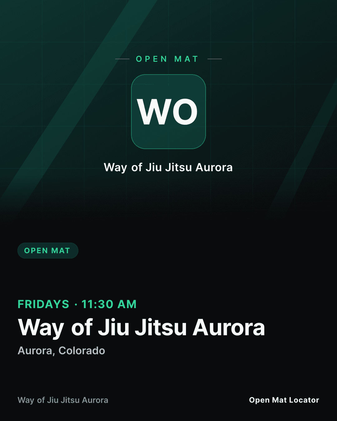 Way of Jiu Jitsu Aurora Open Mat
