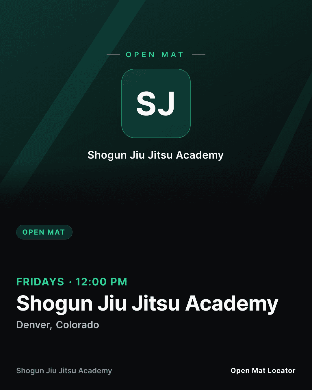 Shogun Jiu Jitsu Academy Open Mat