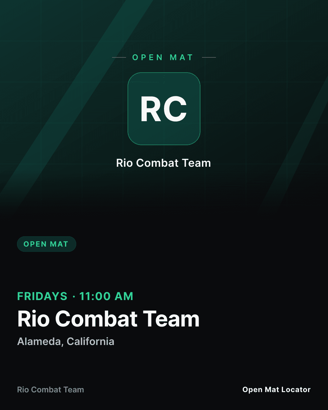 Rio Combat Team Open Mat