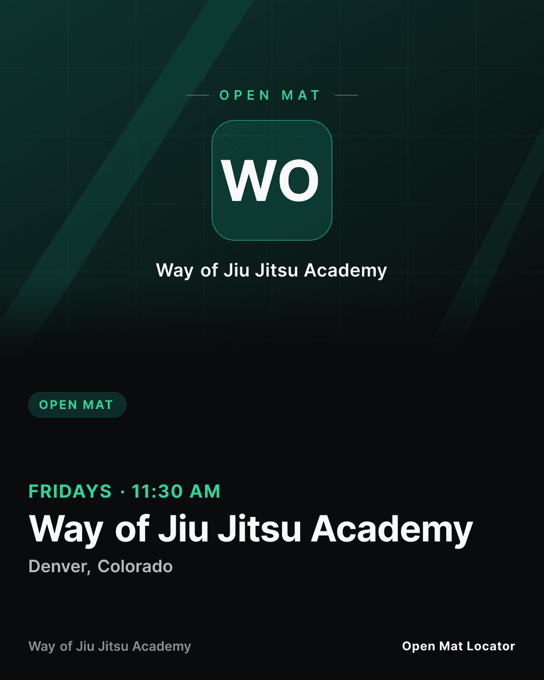 Way of Jiu Jitsu Academy Open Mat